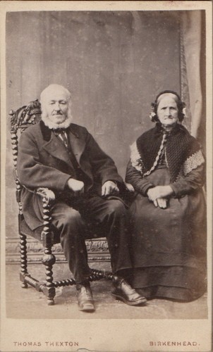 Birkenhead cdv old couple lady - cdv,