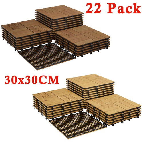 Pack wooden decking tiles - pack,