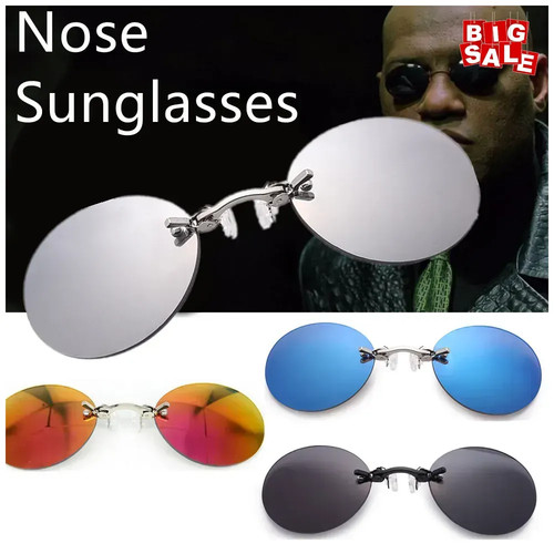 1pc clip nose glasses round - clip, on