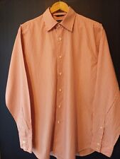 Racing Green Mens Pinstripe Shirt Size L Office Work Smart