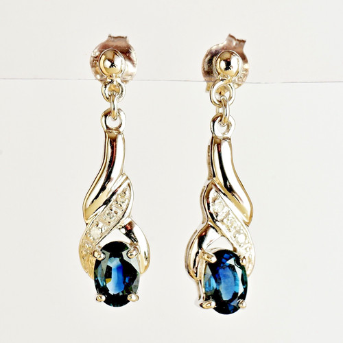 Natural sapphire and genuine - sapphire,