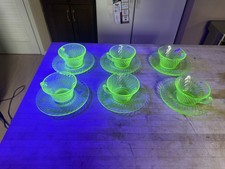 Lot Of 6 Vintage Green