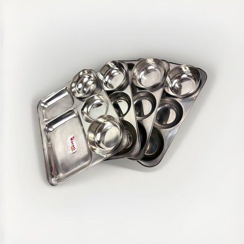 Stainless steel divided dinner - stainless,