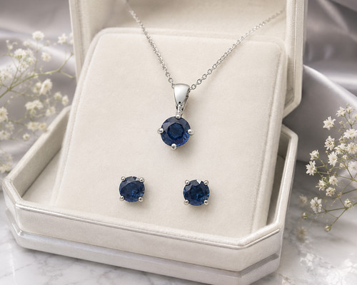 Natural sapphire pendant - natural,