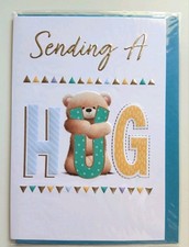 Sending hug greeting card - sending,