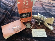 Antique Aladdin Model 23 Kerosene Oil Lamp NICKEL BURNER New In Box Parts