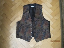 BHS black and red waistcoat -
