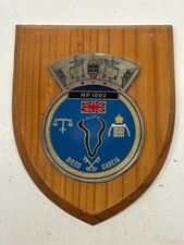 vintage Royal Navy wooden wall