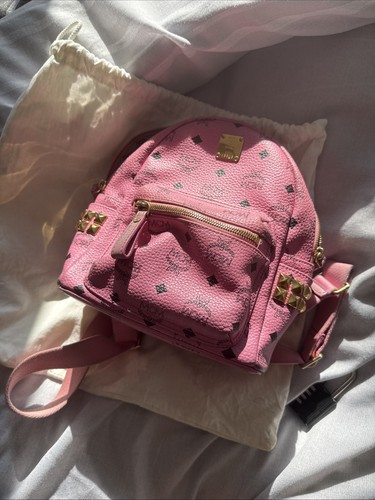 Mcm backpack small pink - backpack,