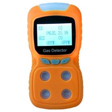 4 in 1 Gas Detector O2 H2S CO LEL EX Mini Gas Analyzer Air Quality Monitor Meter