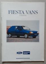 Ford Fiesta Van Brochure 1990 - 1.0  1.1  1.4  1.8D Popular LX 