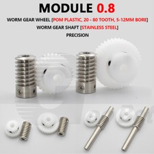 Worm Gear Wheel Module 0.8 POM