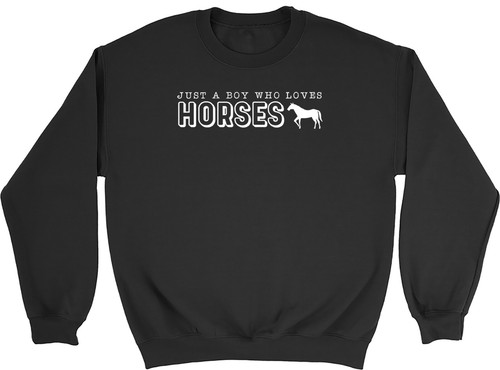 Just boy who loves - loves, horses