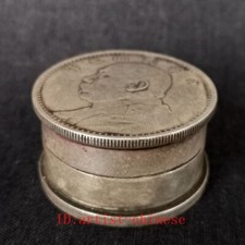 Old China Tibet Silver Carving