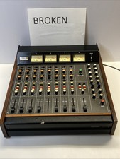 TASCAM TEAC Model 3 Mixer – For Parts or Repair – Powers On, Poor Condition