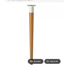 IKEA Hilver Desk Table Leg x1