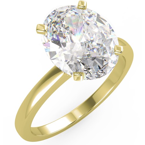 Oval cut si1 g - ct,