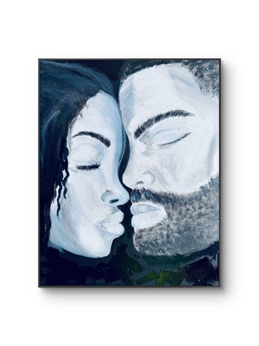 Black love art - black,