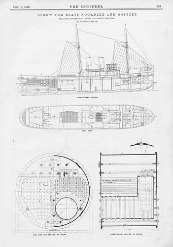 Engines twin screw tug - of,