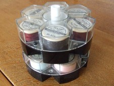 Vintage Plastic Cotton Reel Holder with 12 "Sylko"