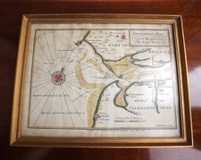 Antique sea chart map by Lewis Morris - Caernarvon Bar p9