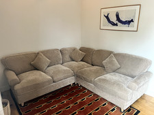 Beige Corner Sofa, seats 5 people (The Bromfield Corner Sofa)