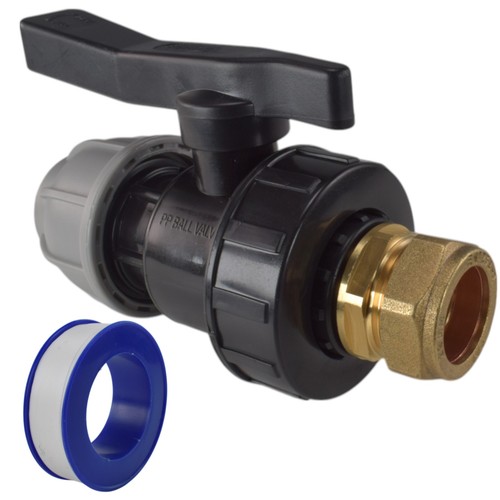 Mdpe water supply pipe - supply, valve