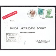 SP303 - 1976 Registered 2Nd Port Milan-Zurich With San Giorgio