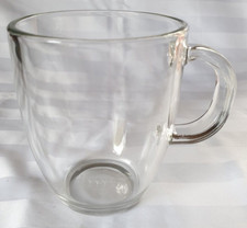 BODUM CLEAR GLASS COFFEE MUG