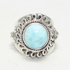 925 Sterling Silver Larimar