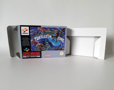 TMNT Turtles In Time UKV PAL Super Nintendo SNES Handmade Empty Box & Tray