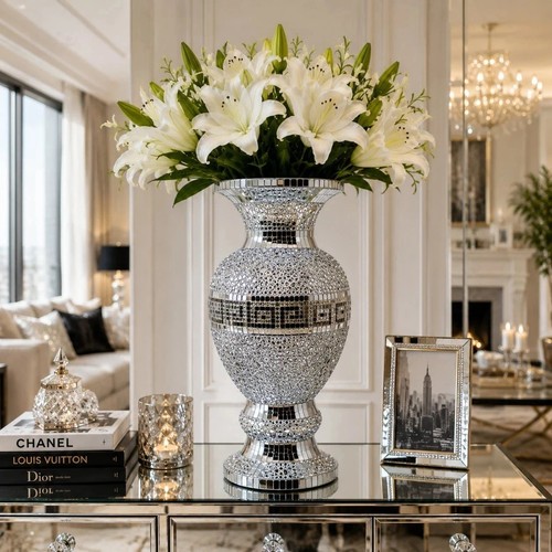 Silver crushed diamond - crushed,
