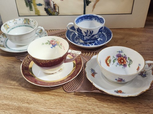 Mismatched china tea - tea, &