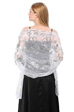 Central Chic Sequin Pashmina Shawl Scarf Wrap Weddings Brides Bridesmaid Parties