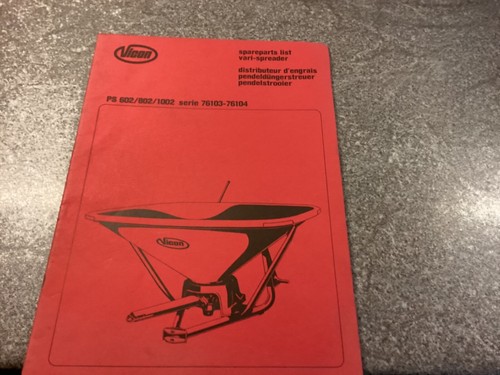 Vicon spare parts list for - , a