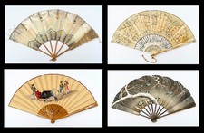 A Group of Four Antique Fans