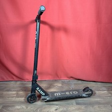 Micro Scooters Ramp Stunt Scooter Age 6-14 Yrs Kid's Outdoor Toy Black