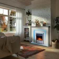 Freestanding Electric Fireplace Suite - Bempton Suite