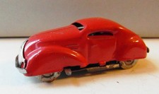Triang Minic Red Streamlined Tinplate Clockwork Wind Up Car L.B. Ltd London 1935