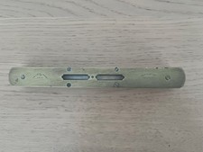 VINTAGE I&D SMALLWOOD  1919 SPIRIT LEVEL BRASS WITH HARDWOOD OAK BASE 