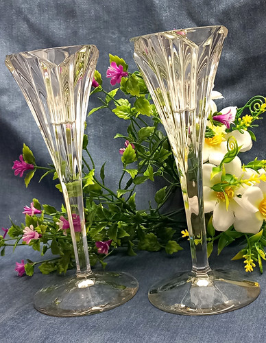 Vintage heavy lead crystal - crystal, 7"