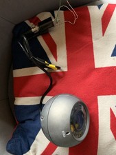 Grey Dome Eyeball CCTV Camera Led Light Metal Casing With Cable Untested