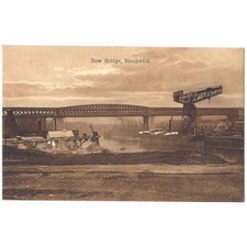 SOUTHWICK New Bridge & Clark's Engine Builders Crane, Durham Postcard Unused