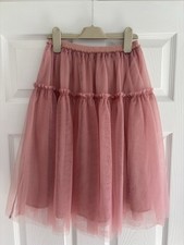 Girls Pink 2 Layer Skirt By