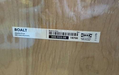 Ikea boalt wooden dvd storage - wooden,