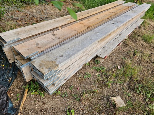 Used scaffolding boards - scaffolding,