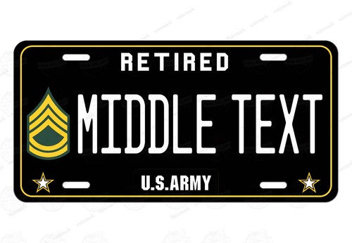 Army sfc retired black - army,
