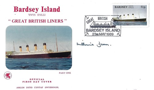 Millvina dean signed titanic - ,