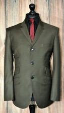 Mod Suit Skinhead Green Suit 3 Button 3-2 pocket Slim Fitting Suit 1960's