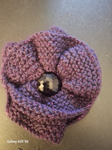 Hand knitted purple - ,